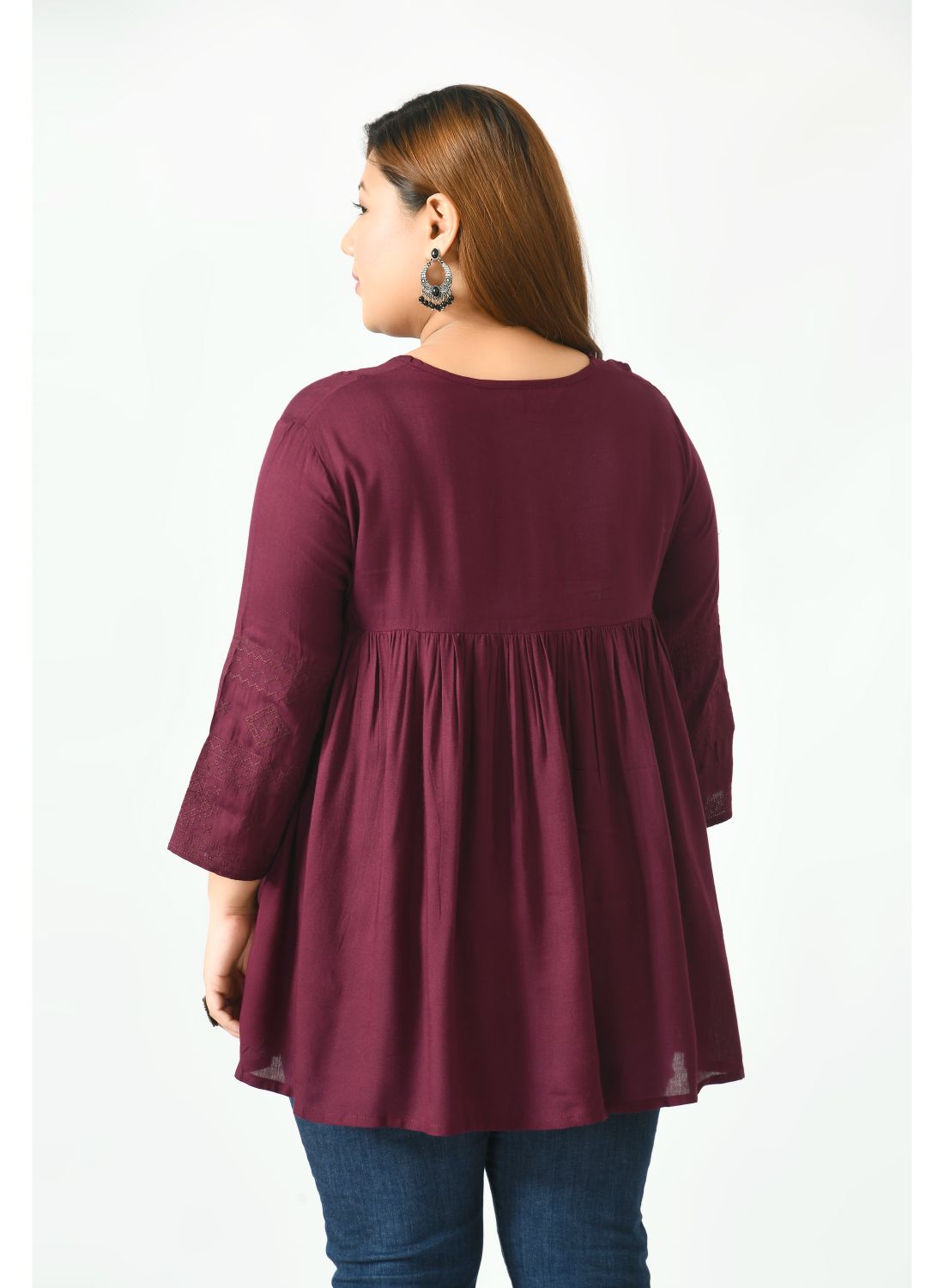 Tie-Up Neck Pure Cotton Empire Top