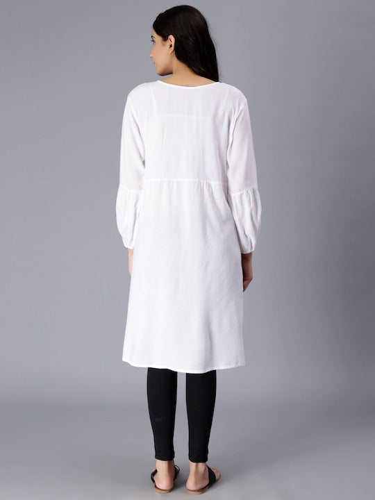 Ethnic Motifs Embroidered A Line Kurta