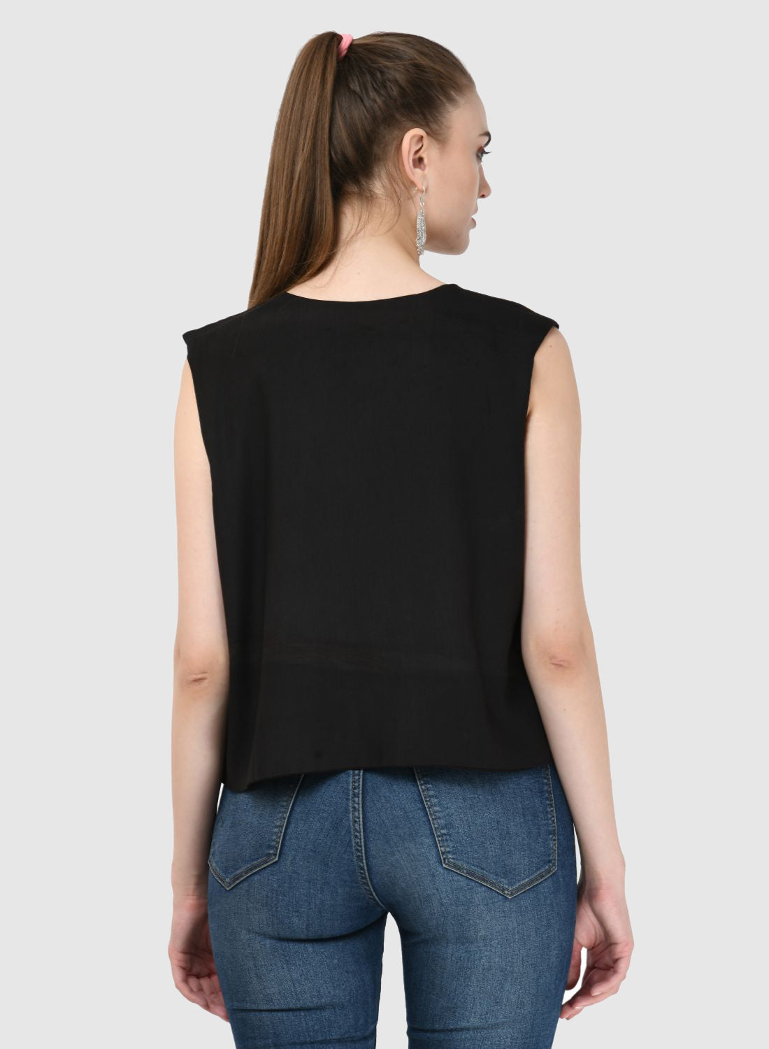 Women Vest Sleeveless Embroidery Work