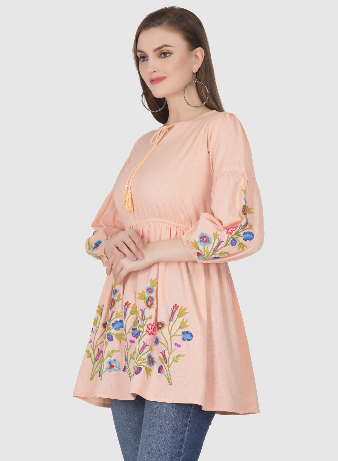 Women Top Regular Fit and Flare Puff Sleeve