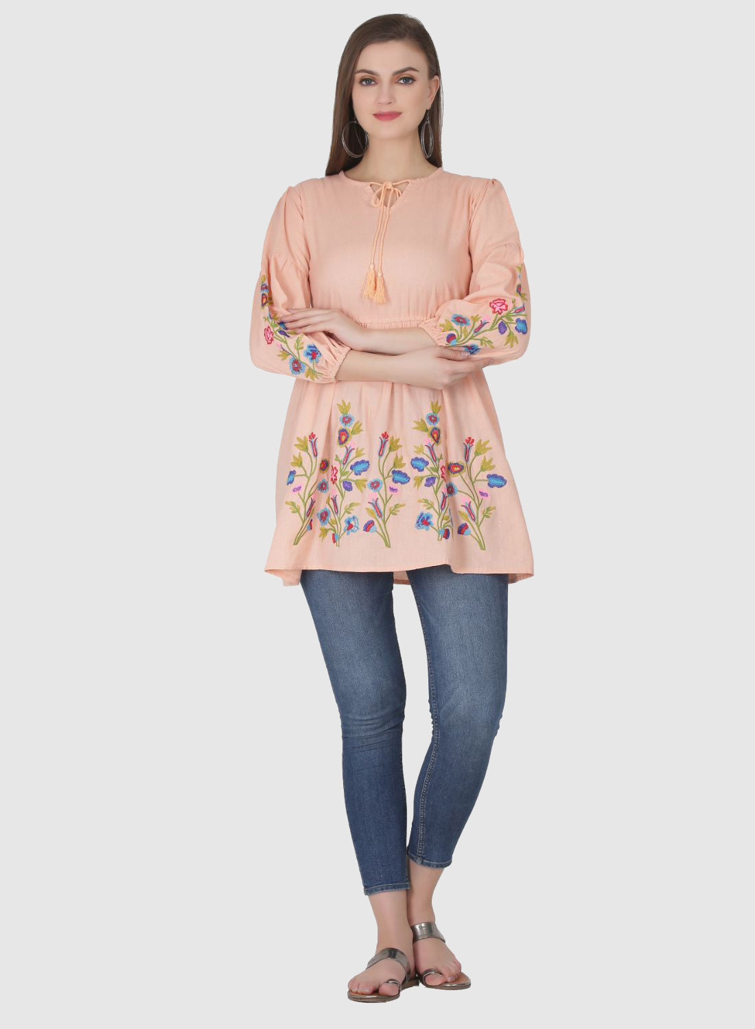 Women Top Regular Fit and Flare Puff Sleeve