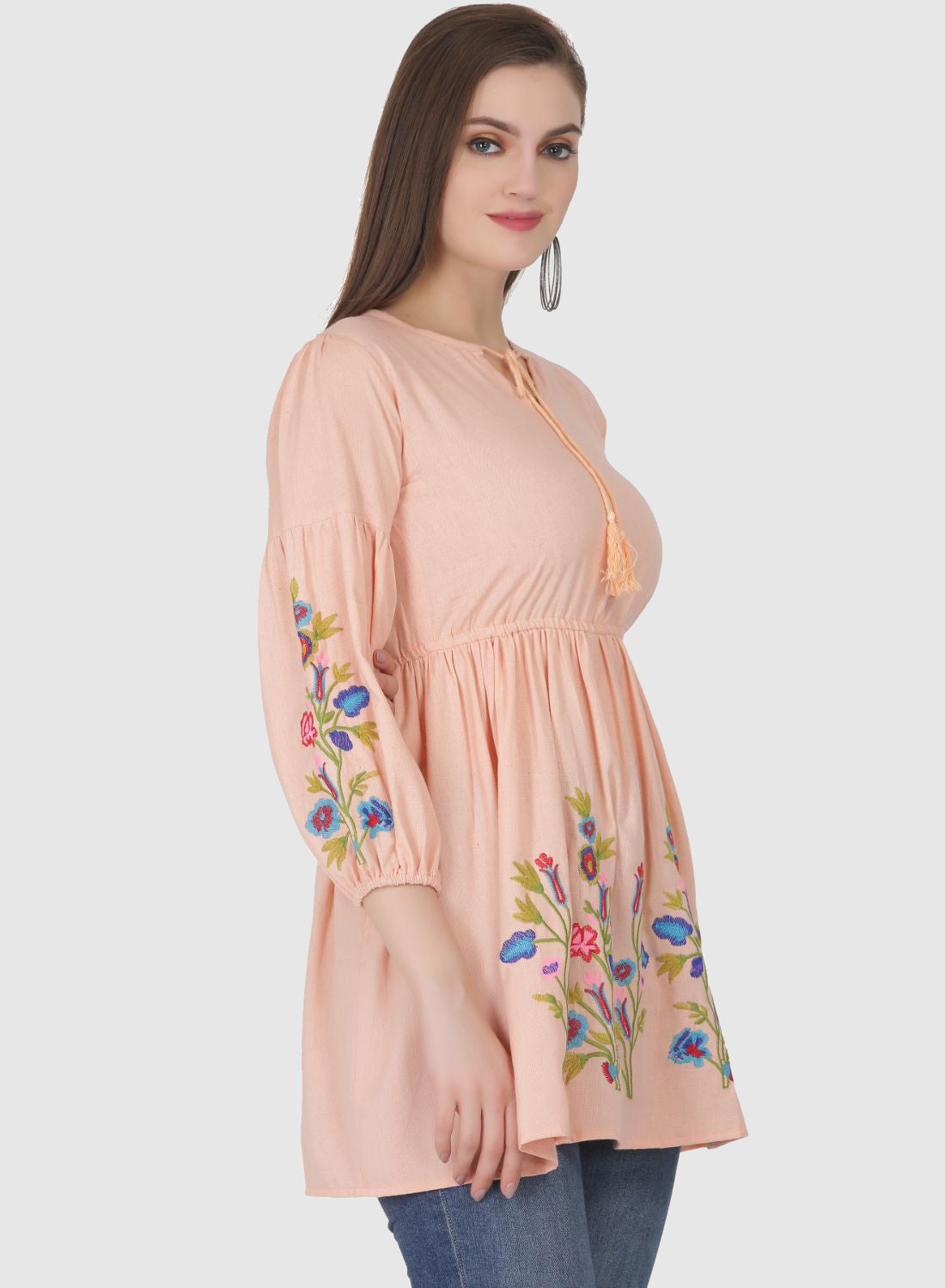 Women Top Regular Fit and Flare Puff Sleeve