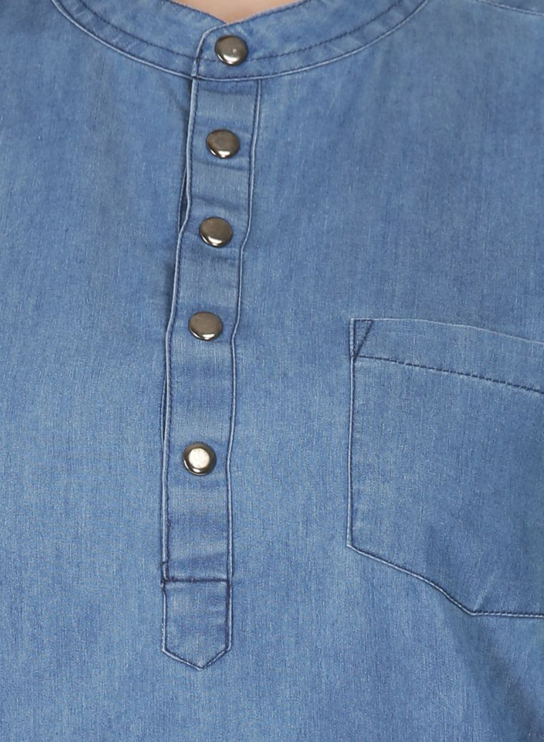 Women Shirt Regular Fit Solid Denim