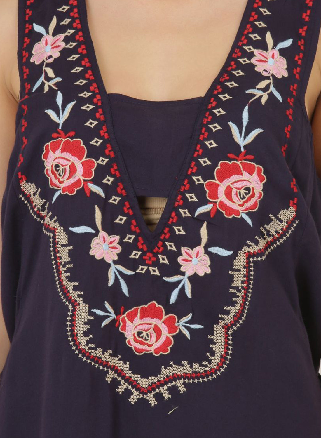 Women Dress Black Sleeve Less