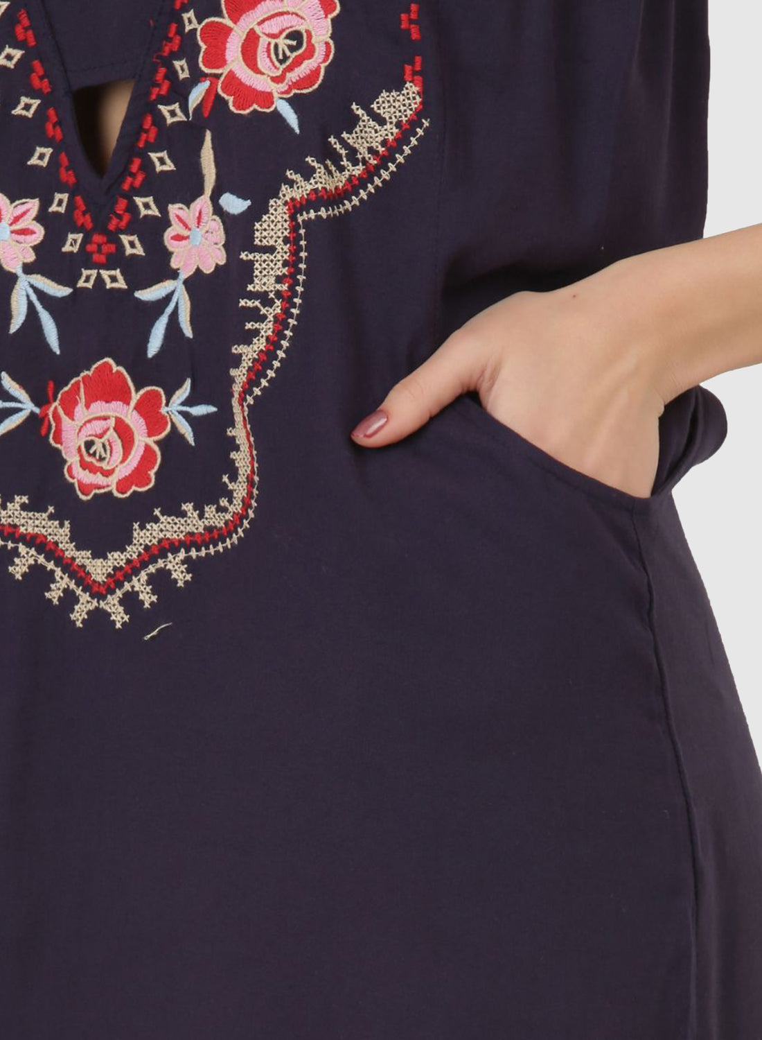 Women Dress Black Sleeve Less