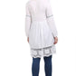 Casual Regular Sleeves Embroidered Women White Top
