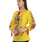 Casual Regular Sleeves Embroidered Women Multicolor Top