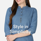 Mandarin Collar Longline Top