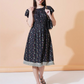Women Pleated Fit and Flare Dress