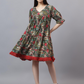 Women Floral Printed Empire Dress