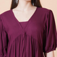 Women Round Neck A-Line Midi Dress