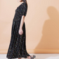 Women Floral Printed Fit and Flare Maxi Dress