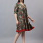 Women Floral Printed Empire Dress