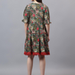 Women Floral Printed Empire Dress