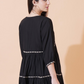Women Embroidered Longline V-Neck Top