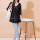Women Embroidered Longline V-Neck Top