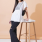 Women Embroidered Flared Sleeve A-line Top