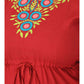 Ethnic Motifs Embroidered Kaftan Dress Plus Size