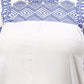 Plus Size Geometric Embroidered Round Neck A-Line Dress