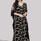 Floral Printed V-Neck Kaftan Dress
