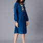 Floral Embroidered Keyhole Neck A-Line Dress