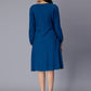 Floral Embroidered Keyhole Neck A-Line Dress