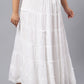 Self Design Flared Maxi Skirts