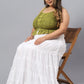 Self Design Flared Maxi Skirts