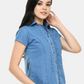 Denim Shirt Style Top