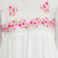 Women White Top Casual Bell Sleeves Floral Print