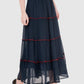 Women Skirt Navy Blue Regular Fit And Flare