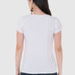 Women Top White Rayon With Less