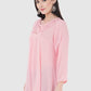 Women Top Baby Pink Fabric Rayon