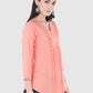 Women Top Pich Rayon Casual Regular Fit and Flare 3/4 Sleeve