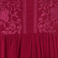 Women Top Maroon Rayon Casual Regular Fit and Flare 3/4 Sleeve