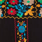 Women Top Black Rayon Tunic Casual Regular Fit Half Sleeves