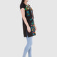 Women Top Black Rayon Tunic Casual Regular Fit Half Sleeves
