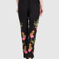 Women Trouser Black Regular Fit Rayon