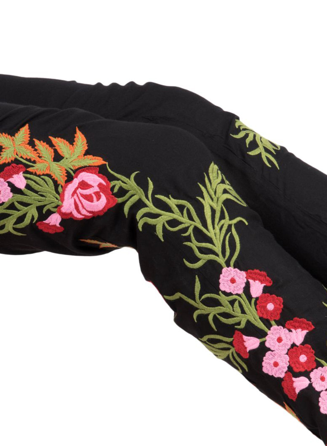 Women Trouser Black Regular Fit Rayon