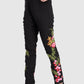 Women Trouser Black Regular Fit Rayon