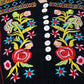 Women Top Blue Party Wear Casual Sleeve Embroidery Work