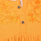 Women Top Yellow Regular Fit and Flare 3/4 Sleeve