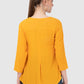 Women Top Yellow Regular Fit and Flare 3/4 Sleeve