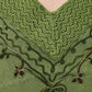 Women Top Green Regular Fit Half Sleeve Embroidery Work
