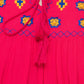 Women Top Rani Casual Regular Fit Bell Sleeve Embroidery Work