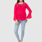 Women Top Rani Casual Regular Fit Bell Sleeve Embroidery Work