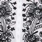 Women Top White Casual Regular Fit 3/4 Sleeve Embroidery Work