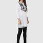 Women Top White Casual Regular Fit 3/4 Sleeve Embroidery Work