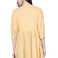 Women Top Musturd Casual Regular Fit and Flare 3/4 Sleeve