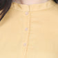 Women Top Musturd Casual Regular Fit and Flare 3/4 Sleeve